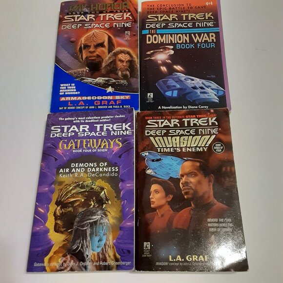 Star Trek Deep Space Nine VTG 90's & 2001 Paperback Books - Picture 1 of 6